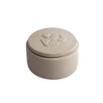 شمع معطر دکوری blooomon با ‌درب پوش بتنی کرم - تصویر 2